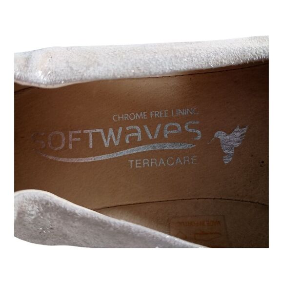 Softwaves Terracare Elyse Slip-On Shoe Loafer Cream Leather Womens 38.5/US 7.5-8 - Picture 10 of 11